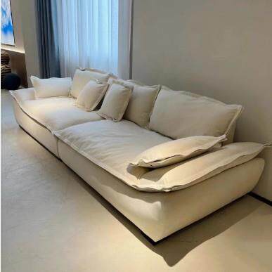 帆船沙发超宽坐深客厅简约现代大小户型奶油风直排奥克兰布艺沙发