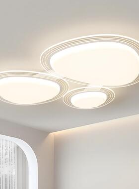 现屋代简约大气鹅卵石主灯202款63416全组5合套餐灯新具中山