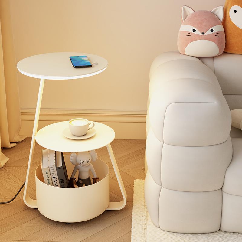 北欧落地灯客厅沙发角落卧室床头书房地灯茶几置物收纳桶立式台灯