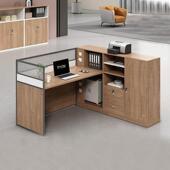 财务办公桌简约现代职员办公桌椅组合双人6人工位办公桌子办公室