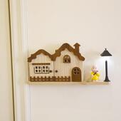 双排开关墙贴家用实木带灯插座面板遮挡盖装 饰框遮挡插座保护遮丑