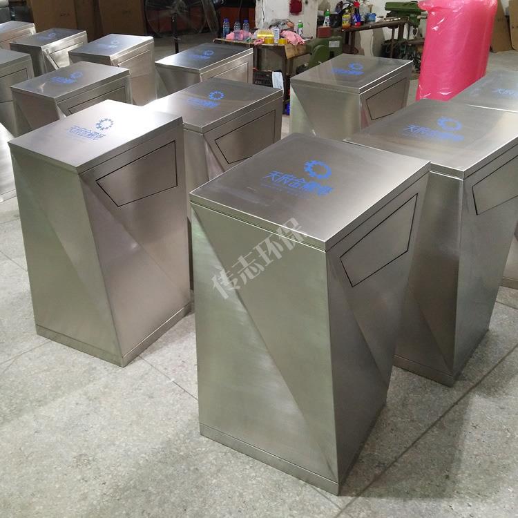 室外04不锈钢垃圾桶大号金属筒果皮箱内桶异形环卫垃圾箱