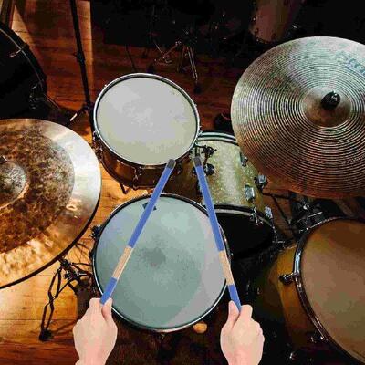 Professional Wooden Drum Brush Set Bundle Stick Drumsticks