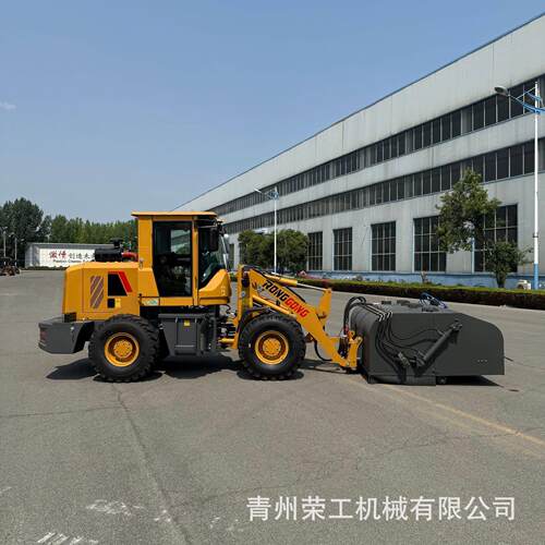 906装载机扫路机工地路面清扫器铲车前置扫雪扫砂石渣土清扫属具