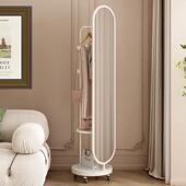 全身镜落地镜家用全身镜卧室轻奢可旋转衣帽带挂衣架一体全身镜子