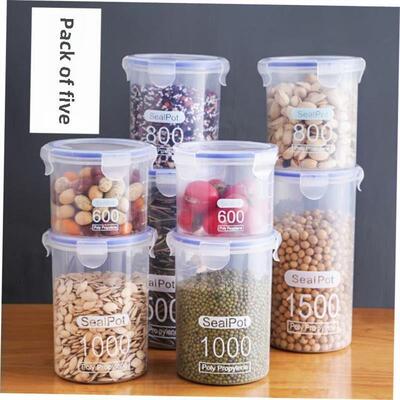 kitchen food plastic storage container box can bean bottle
