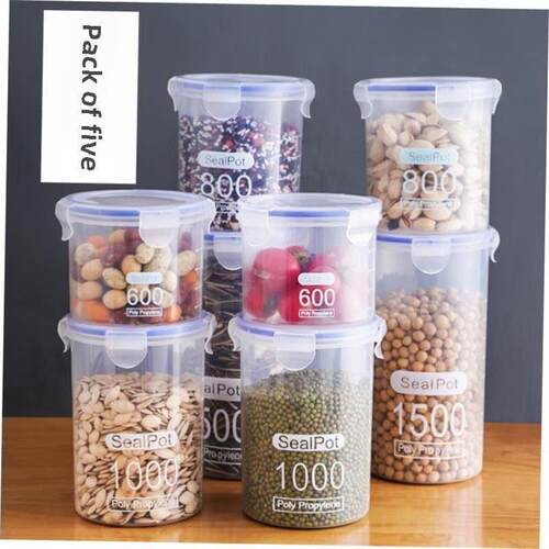 kitchen food plastic storage container box can bean bottle
