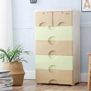 0面多层抽宽式 00000收纳屉柜简易儿童储物柜宝宝衣服整理6柜五斗