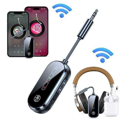 Bluetooth 5.4 Receiver Transmitter 3.5mm AUX Jack Low