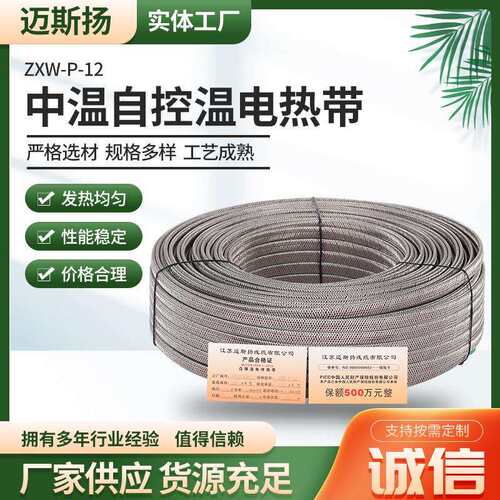 ZXW-P-12中温自控温电热带阻燃防爆电伴热带工业电加热带供应