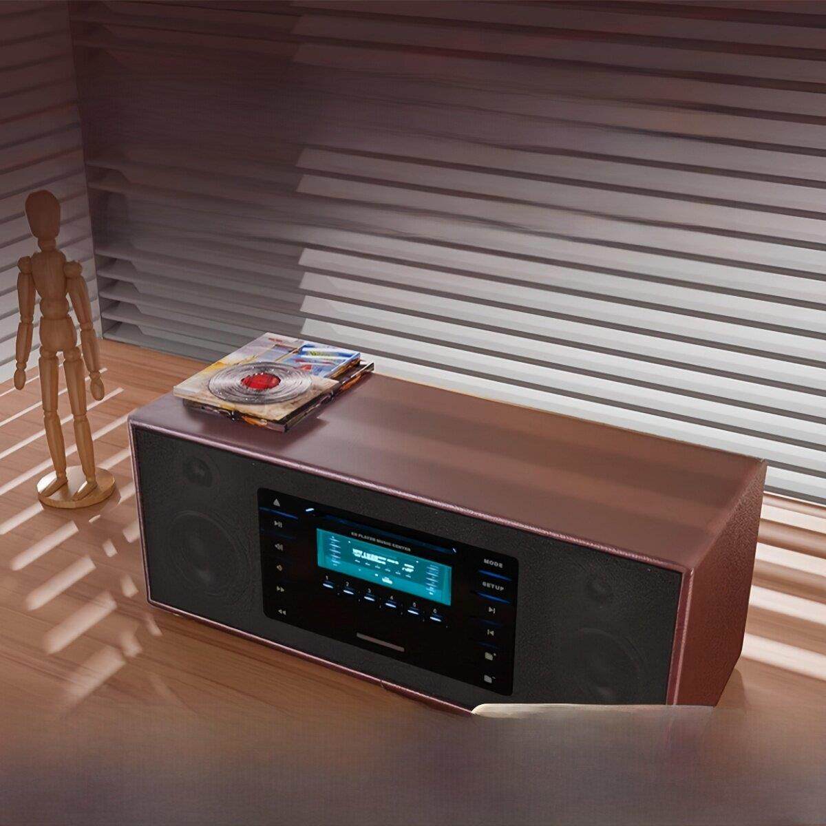 柏林之声发烧级黑胶覆古cd一体碟片播放唱片机光盘播放器蓝牙音响