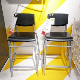 IKEA斯帝格靠背吧凳欧式吧椅酒吧台高脚简约宜家国内
