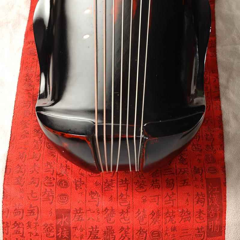 新款直销蕉叶式古琴朱砂蕉叶古琴乐器纯手工生漆古琴教学演奏古琴