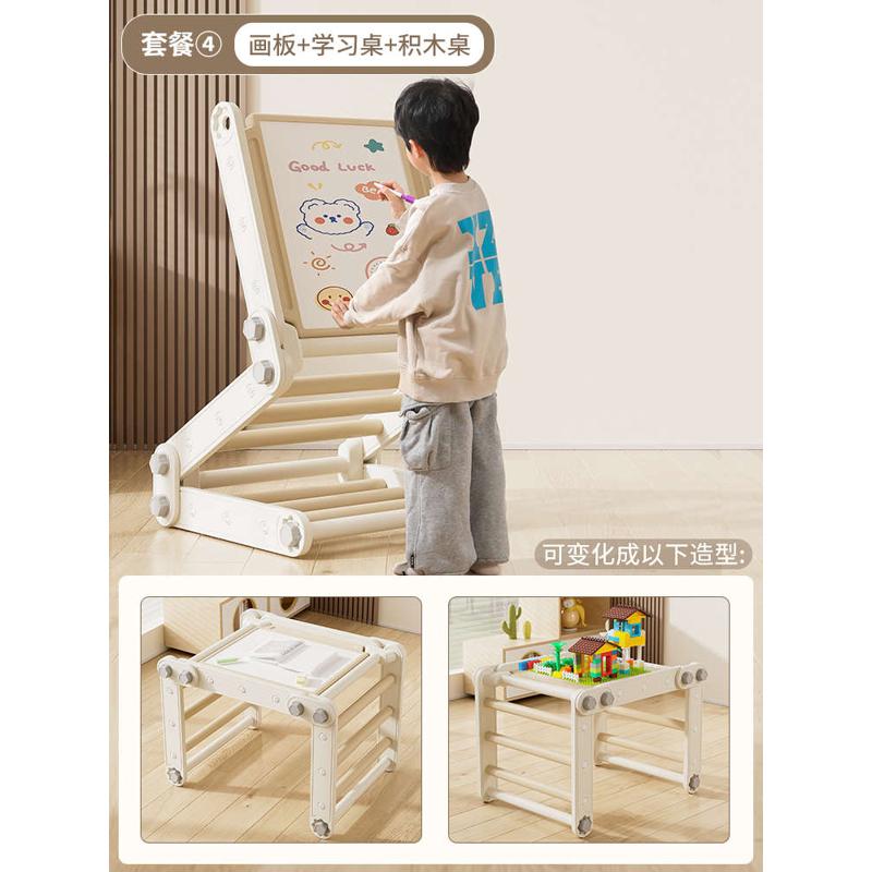 爬架玩具攀爬房儿童滑梯统爬室内架折叠滑感训练小型家用家庭宝宝