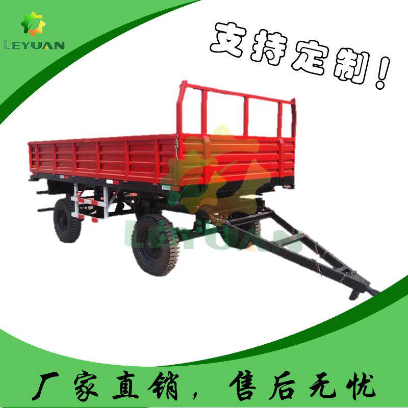厂家低价拖车农用四轮拖拉机后置带可装卸粮食农用拖斗出口
