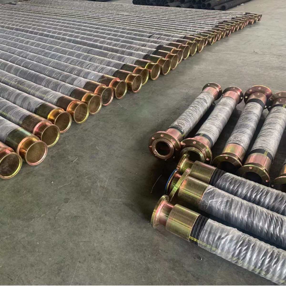法兰钢丝橡胶管耐磨砂浆管加厚耐压吸沙管吸排泥浆管负压抽水胶管