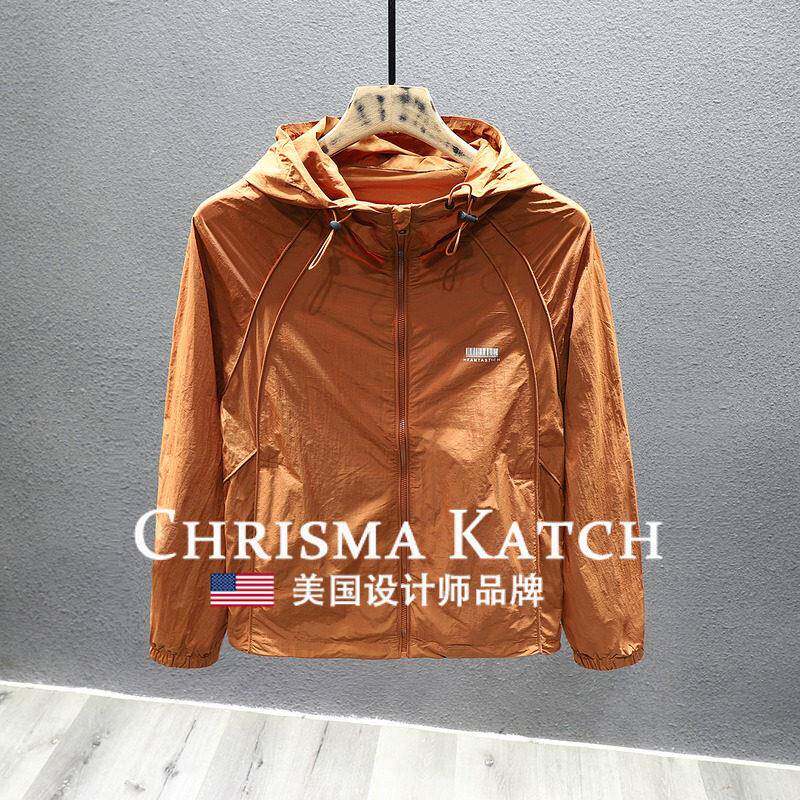 出口美国⭐Chrisma Katch~夏冰丝防晒服男户外运动速干皮肤衣外套