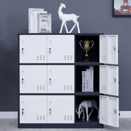 学生包柜铁员工更衣柜皮幼儿带锁书储物柜健园身房舞蹈教室LG—10