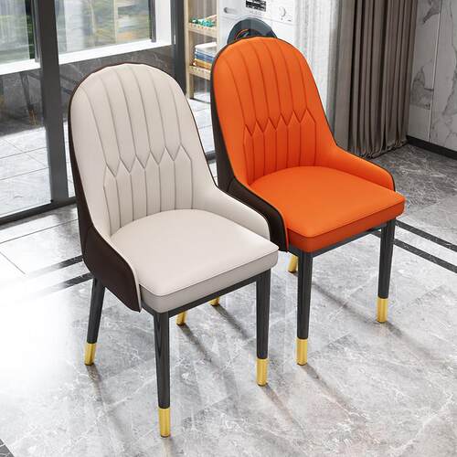 Nordic restaurant Dining chair backrest makeup soft stool