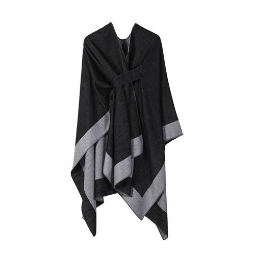 Add a bar shawl cape, multifunctional warm shawl, women's