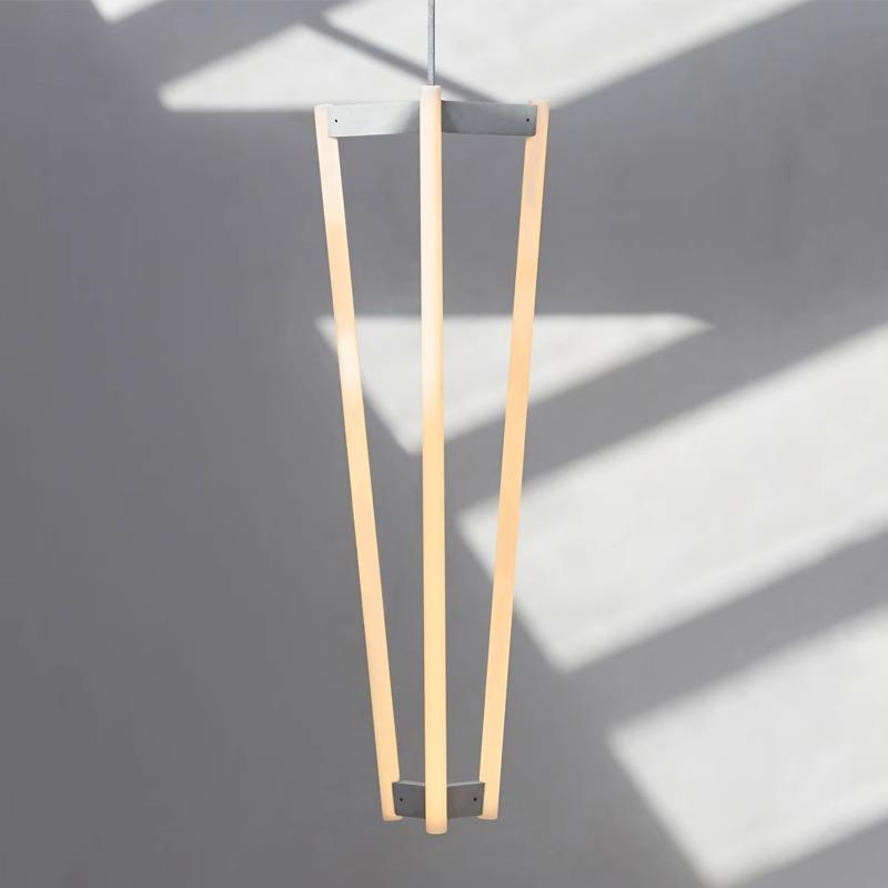北欧客厅卧室书房三角吊灯后现代设计师展厅餐厅卧室边几床头吊灯