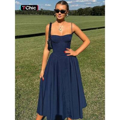 G 76341 Sexy Red Straps Dress Summer 红色抹胸连衣裙