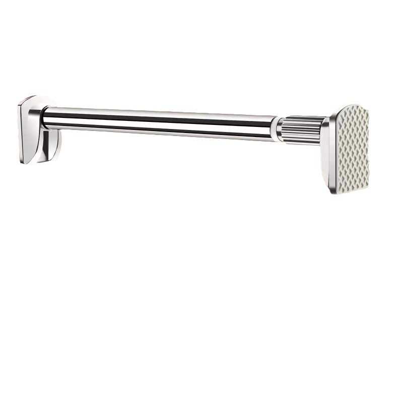 免打孔晾衣杆窗帘杆伸缩卫生间浴帘撑杆不锈钢挂凉晒衣服杆收缩杆