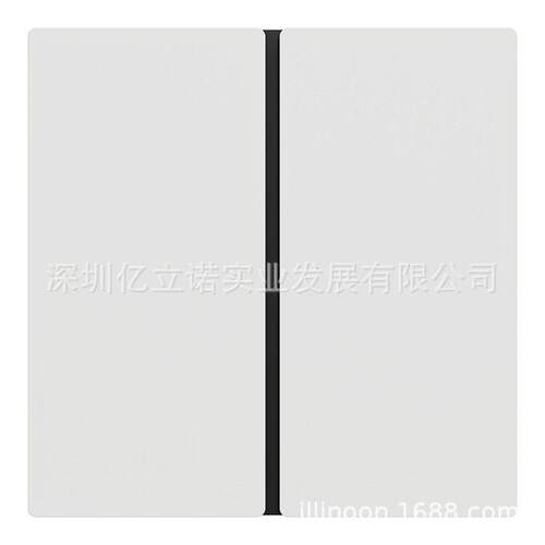 KNX境悦系列白色2键智能开关控制面板C2E616101_WE_C1B