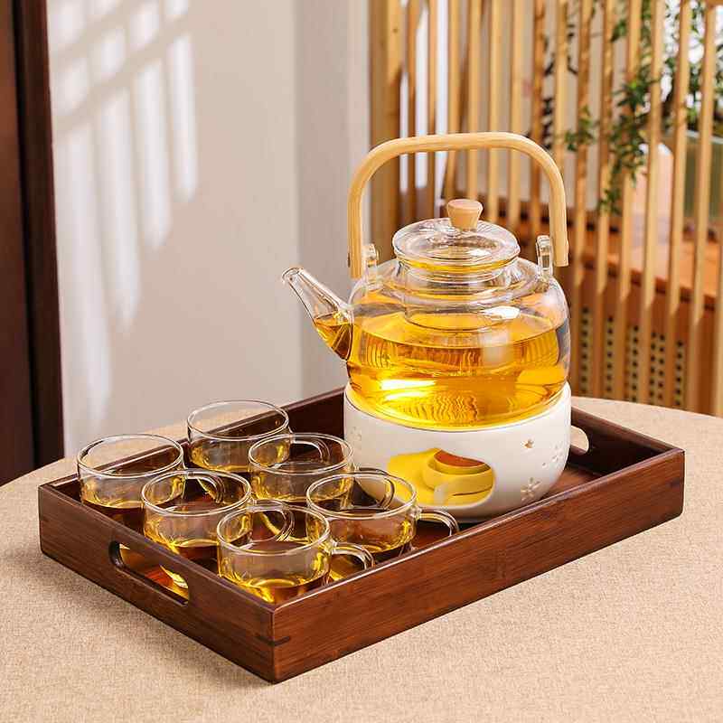 xty耐MQC热玻璃水果花茶壶蜡烛温炉可炉碳烤加热酒店茶餐厅花草茶