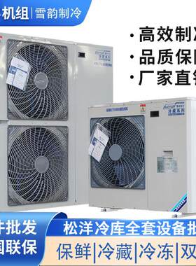 冷藏库制冷机组小型冷藏冷冻库全套设备3匹松洋压缩机5匹All220V