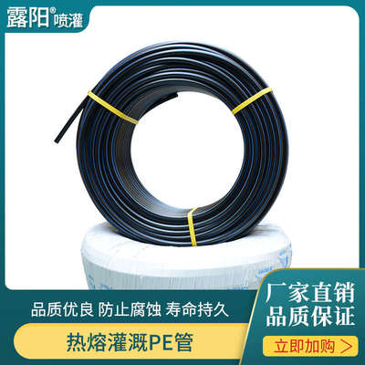 国标PE热熔水管农业大棚抗腐蚀防老化自来水管四分一寸塑料硬管