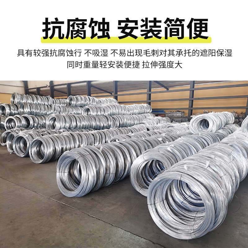 热镀锌钢丝葡萄架钢丝果园搭架用镀锌钢丝圣女果钢丝农业种植钢丝