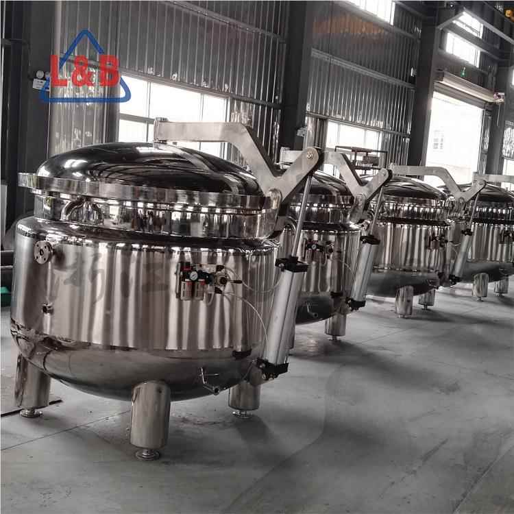 不锈钢高压高锅温蒸式煮锅 煮蒸罐 可YNQ电加热 立夹层 粽子锅