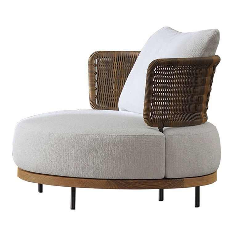 户外舒适沙发庭院别墅柚木藤编家具客厅民宿室外阳台藤椅沙发组合