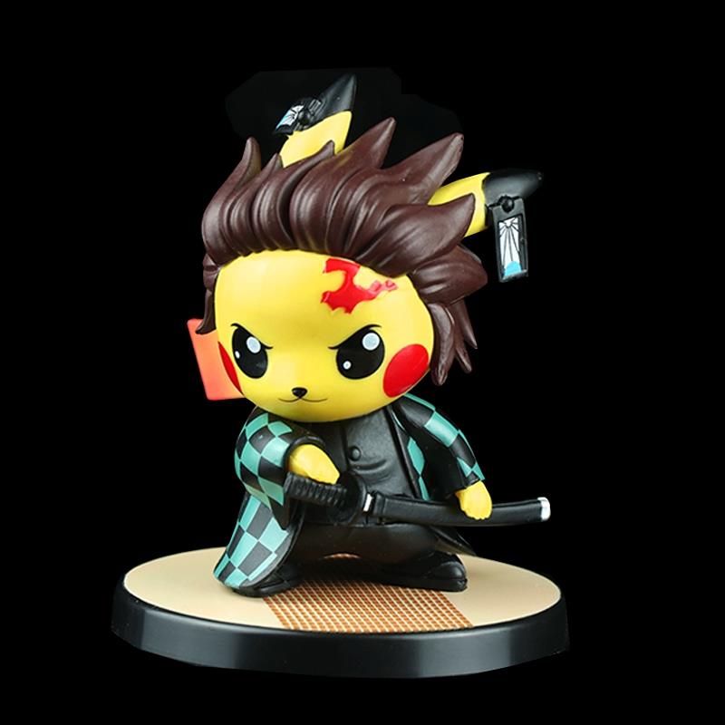 新款丘可怜可爱萌贝波熊os皮卡鬼灭钢之刃火影忍者铁c侠死侍手办