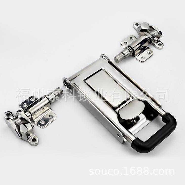 厢式货车车厢后门锁4分6分 不锈钢304集装箱冷藏货车侧门后门锁具