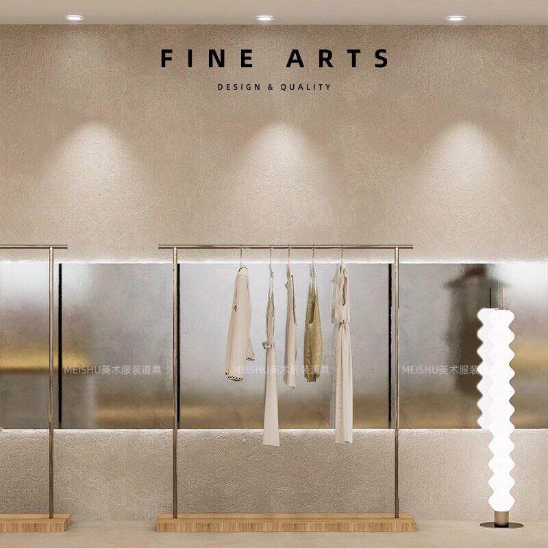 服装店专用展示架落地式挂衣架童装店不锈钢服装架女装店中岛货架