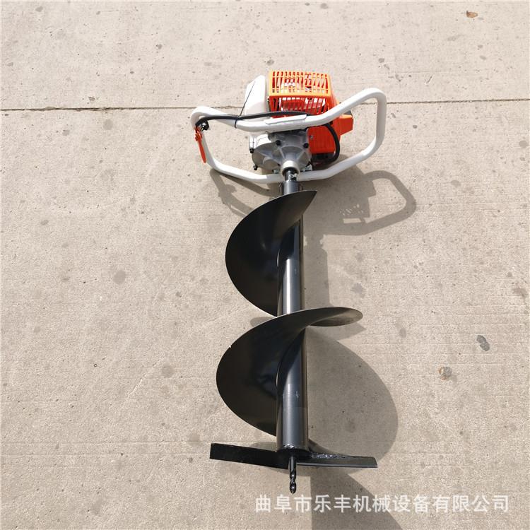 葡萄架立桩汽油打坑机 果树施肥打洞机 双人手提地钻挖坑机