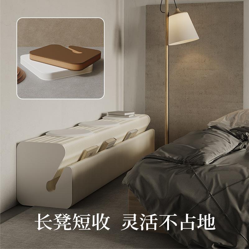 十纸木鱼长凳床长凳尾坐凳折叠凳子餐桌展八多人沙发凳门店会杂志