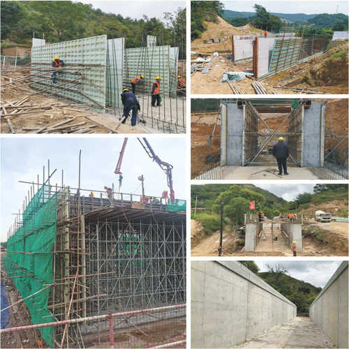 地下管廊塑料模板墙板涵洞塑钢模板地下安全通道塑料建筑模板