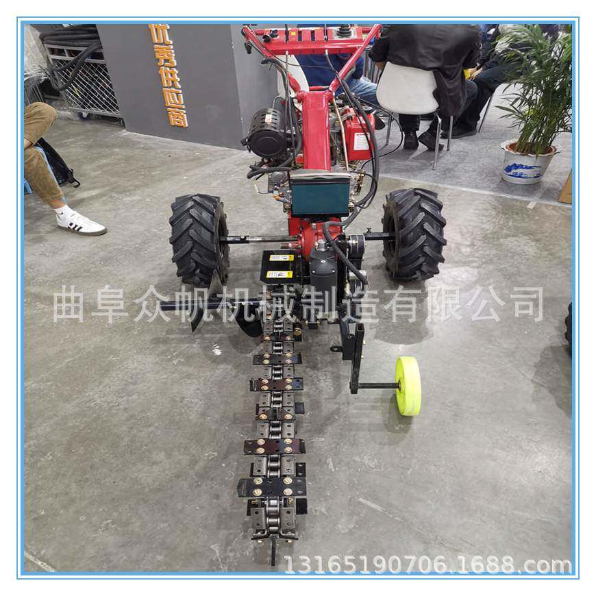 小型农用深沟挖沟工程管道开槽机果园开沟机地埋线开沟机