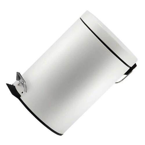 Trash Can Rubbish Bin Quiet Closing Waste Basket Metal