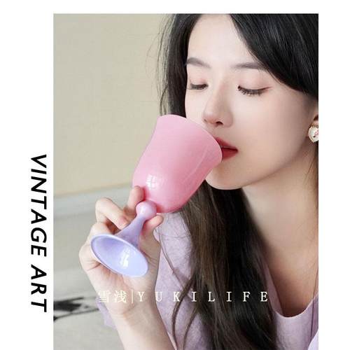 雪浅中古店 店家自用款 小君的饮酒方式 君子不器酒杯水杯高脚杯