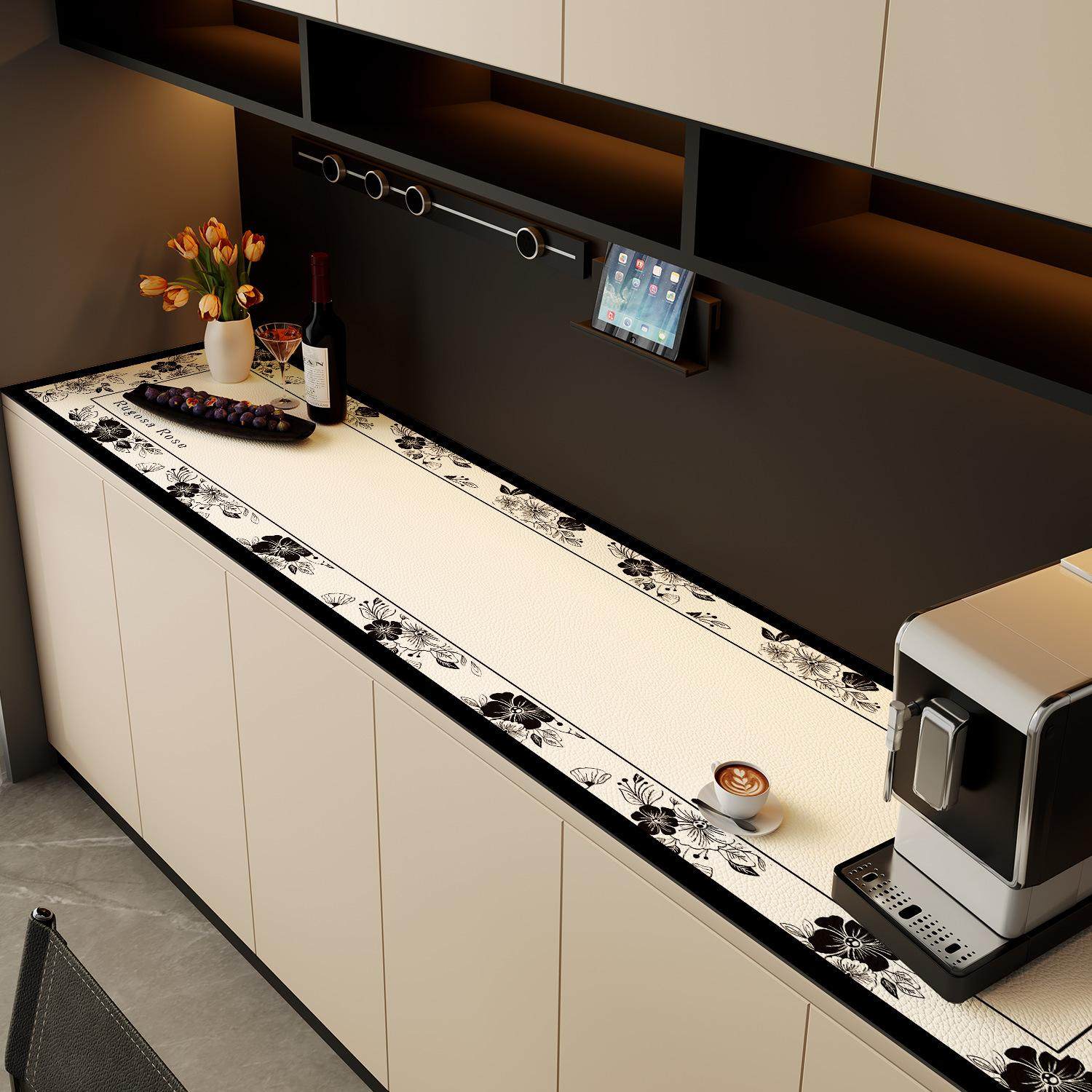 轻奢高级感电视柜台面保护垫桌垫长条防水防油免洗鞋柜餐边柜垫子,居家布艺,桌布,淘宝优惠券,粉丝福利购,淘宝优惠卷