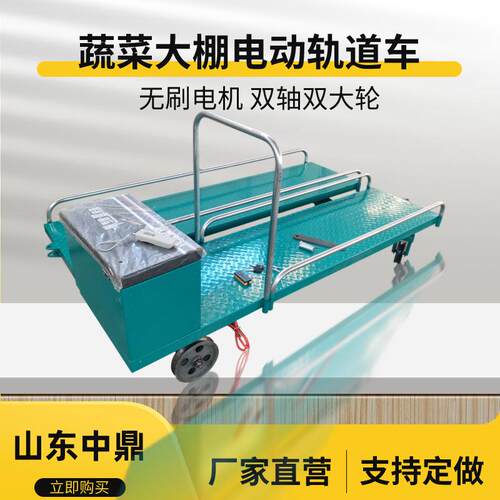 围栏款电动遥控大棚蔬菜轨道车尺寸50*200cm果园农用轨道运输车