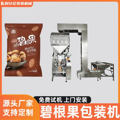碧根果包装机全自动上料线秤立式机包装机夏威夷果松子榛子打包机