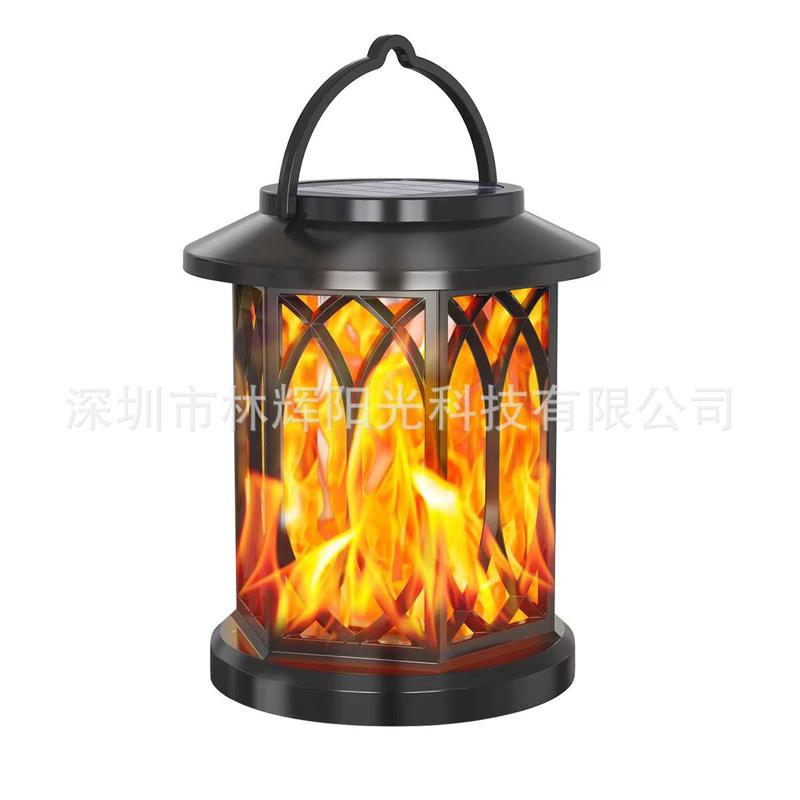 现货热销草坪灯户外防水抗冲击挂插式庭院灯耐热耐低温菱形火焰灯