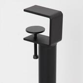 金属可调节伸缩免打孔桌腿夹具式 桌脚支架电脑桌铁艺脚架书桌吧台