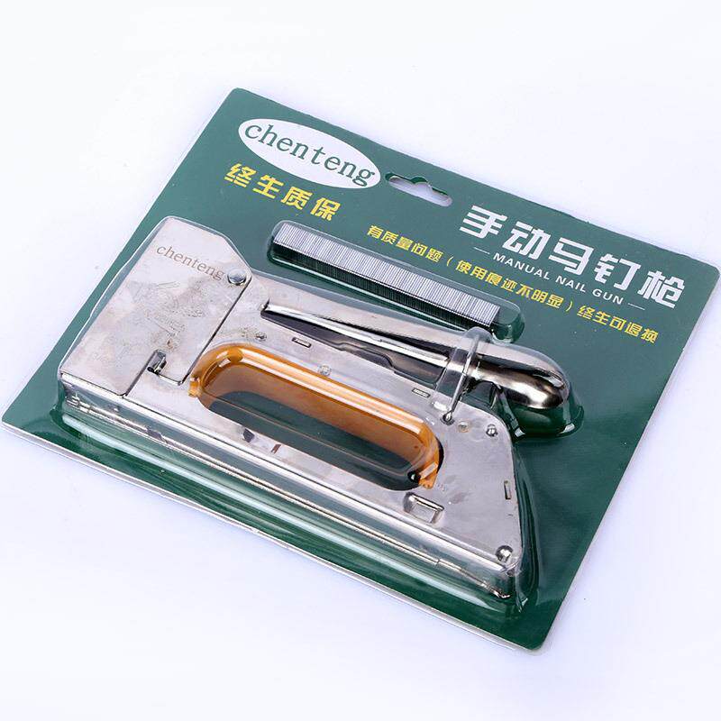 新款直销手动码钉枪木工U型码钉抢射钉枪油画马订枪相框1008f加重