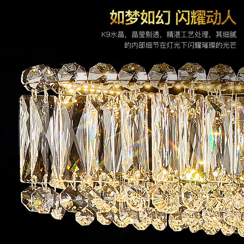 铧锒2025新款现代高级餐厅吊灯创意设计茶室吊灯轻奢茶室水晶吊灯
